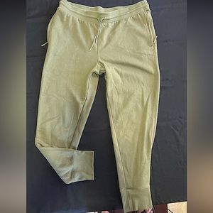 Green All in motion sweat pants . Size Large